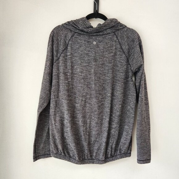 Lululemon Cowl Neck Pullover Sweatshirt Grey Long Sleeve Stretch Women's M - Picture 2 of 6